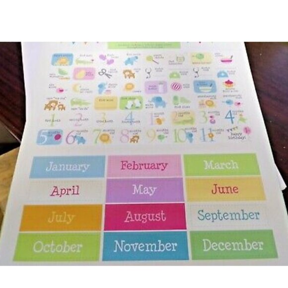 Pepper Pot Baby's First Year Calendar, Circus Pals - Picture 3 of 12